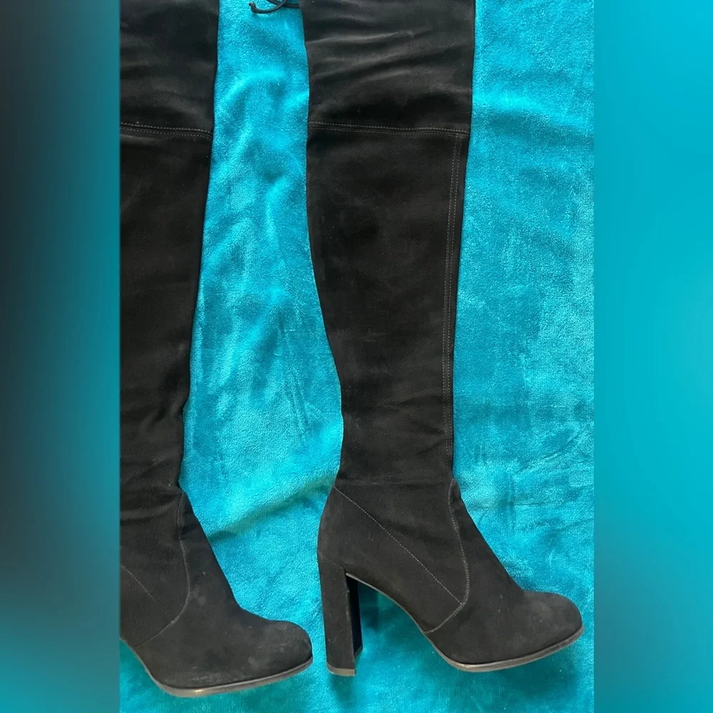 Stuart Weitzman Hiline Suede Over-The-Knee Boots